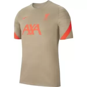 Image of Nike Liverpool Strike Training Top 2021 2022 Mens - Beige