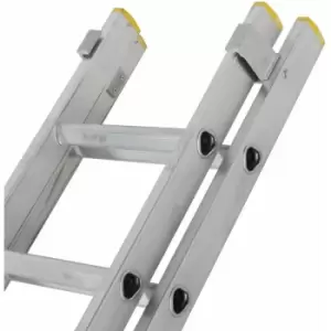 Image of Loops - 38 Rung Aluminium Double Section Extension Ladders & Stabiliser Feet 5m 9m