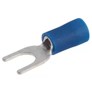 Image of TruConnect Blue 5mm Fork Terminal Pack of 100
