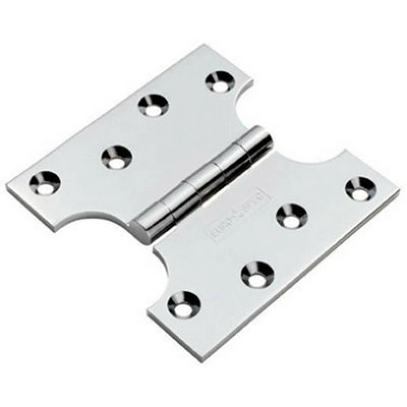 Image of Loops PAIR 102 x 102 x 4mm Parliament Door Hinge 180 Degree Opening Chrome Multi