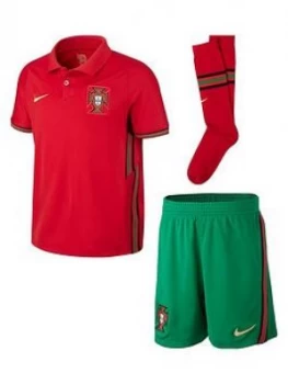 Image of Nike Little Kids Portugal Home 2020 Kit