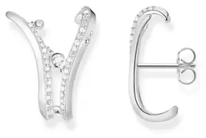 Image of Thomas Sabo H2229-051-14 Sterling Silver Crystal Set Wave Jewellery