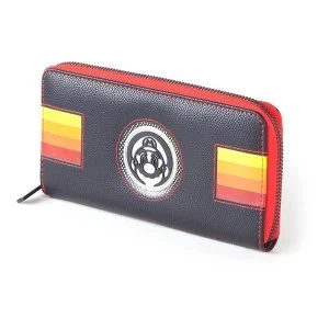 Image of Nintendo - Retro Mario Patch Womens Purse Wallet - Multi-Colour