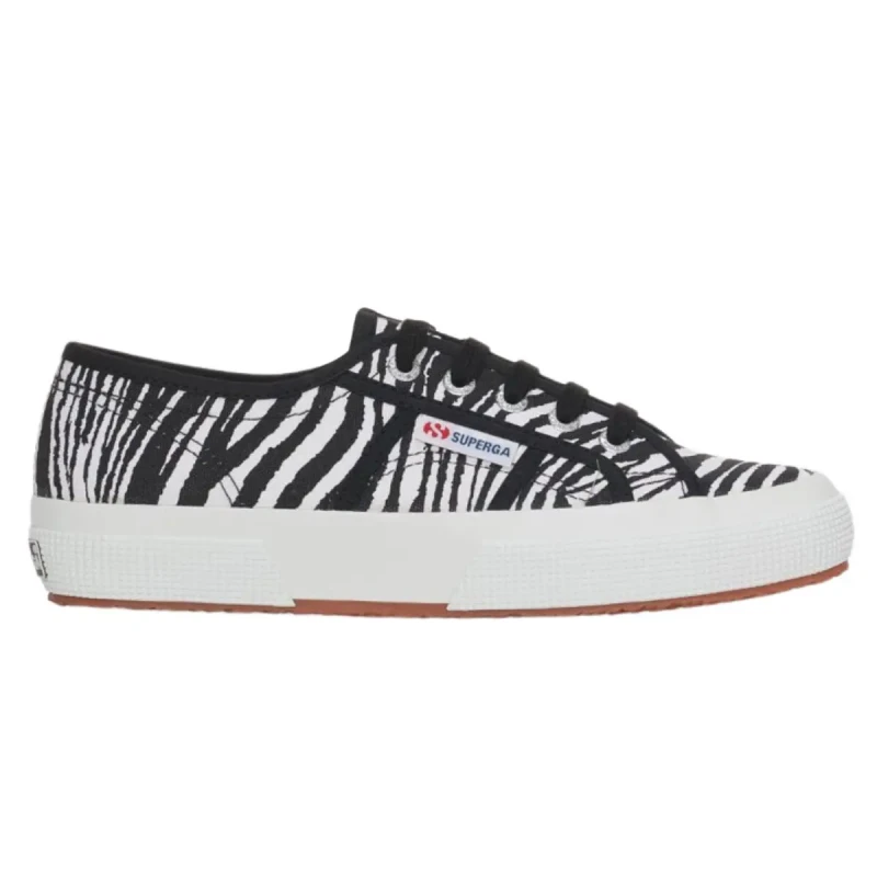 Image of Superga Womens Trainers Superga 2750 Zebra Print Blanc Female 40