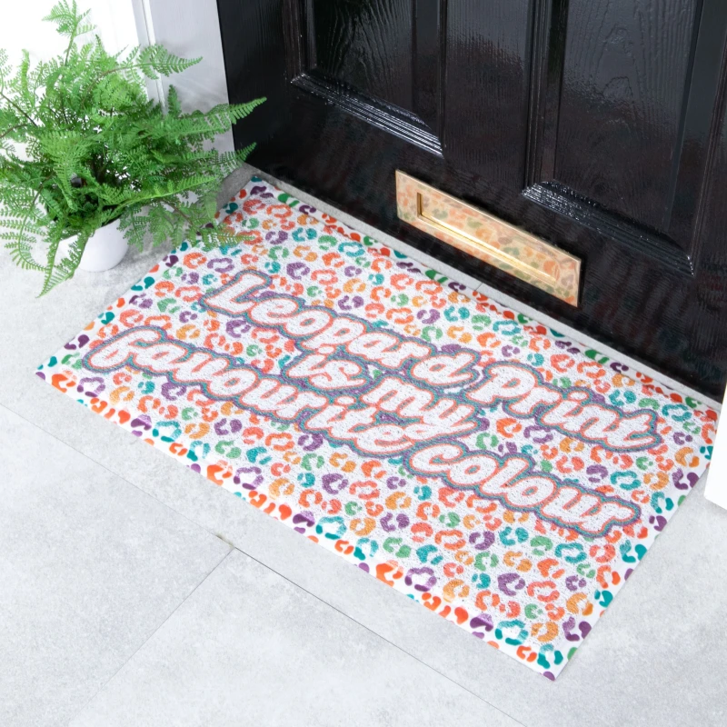 Image of Native Natural Leopard Print Doormat (70 X 40Cm)