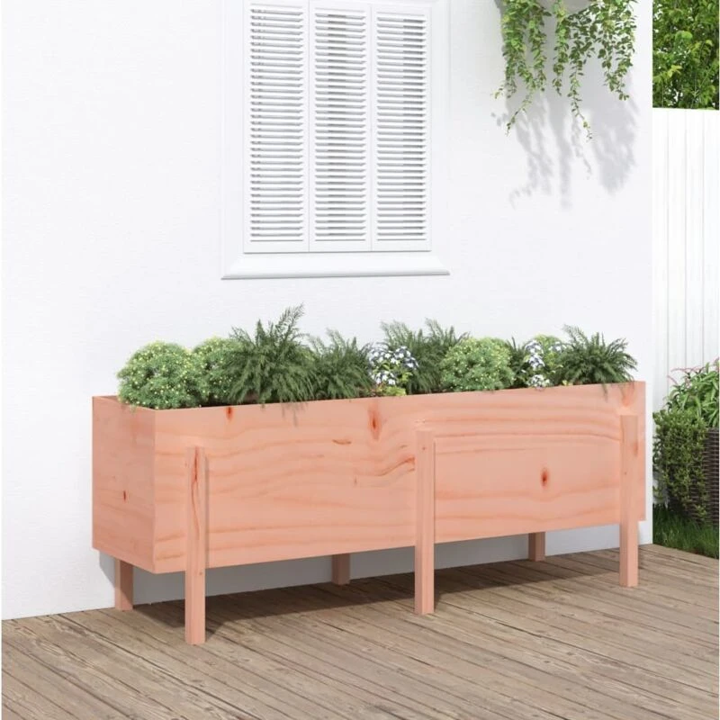 Image of vidaXL Garden Raised Bed 160x50x57cm Solid Wood Douglas, Brown 825224