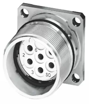 Image of Phoenix Contact 1619993 Circular Connector, Rcpt, 6Pos, Panel