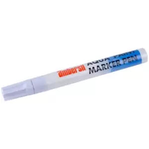 Image of Ambersil 32493-AA Aqua Paint Marker Pen 4mm - White
