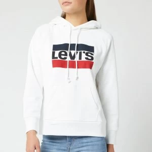 Image of Levis Womens Graphic Sport Hoodie - White - S