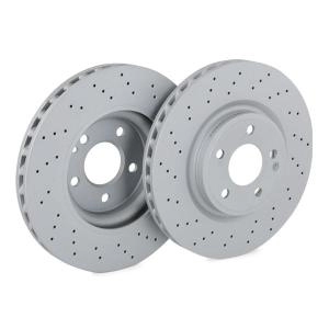 Image of PAIR PAINTED BREMBO BRAKE DISCS 08.5085.11