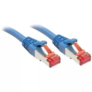 Image of LINDY 47722 RJ45 Network cable, patch cable CAT 6 S/FTP 7.50 m Blue