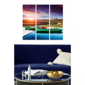 Image of MDF8428461 Multicolor Decorative MDF Painting (3 Pieces)