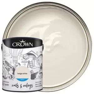 Image of Crown Matt Emulsion Paint - Beige White - 5L