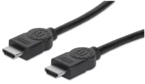 Image of Manhattan HDMI Cable, 4K@30Hz (High Speed), 3m, Male to Male,...