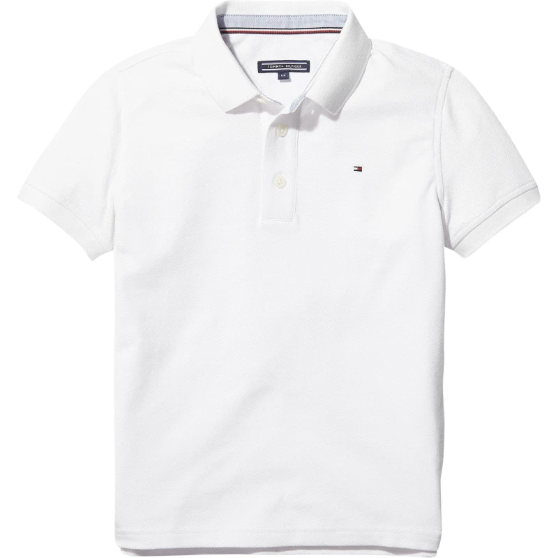 Image of Tommy Hilfiger Boys Polo White 123 male 8 Yrs