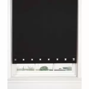 Image of Emma Barclay Roller Blinds Square Eyelet 60 x 165cm Black