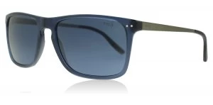 Image of Polo Ralph Lauren PH4119 Sunglasses Vintage Transparent Blue 546980 56mm