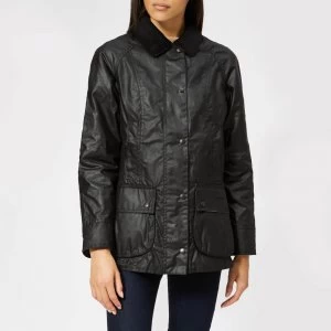 Image of Barbour Womens Beadnell Wax Jacket - Black - UK 10