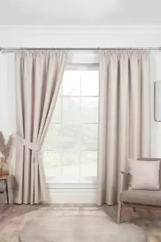 Image of Eclipse Pencil Pleat Blackout Curtains Taped Curtain Pair