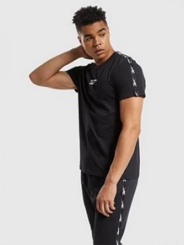 Image of Reebok Tape T-Shirt - Black