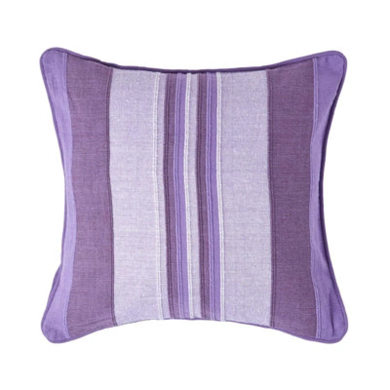 Image of Homescapes Cotton Striped Mauve Cushion Cover Morocco , 60 X 60 Cm