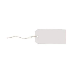 Image of Strung Tags 120mm x 60mm 220 230gm2 White 1 x Pack of 1000