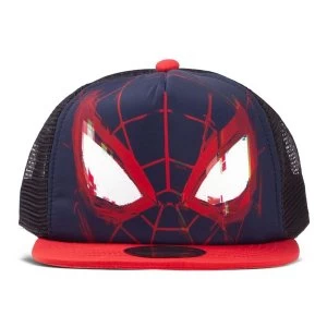 Image of MARVEL COMICS Spider-man Mask Kid's Trucker Baseball Cap