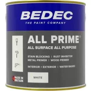 Image of Bedec All Prime Primer Paint 2.5L in White