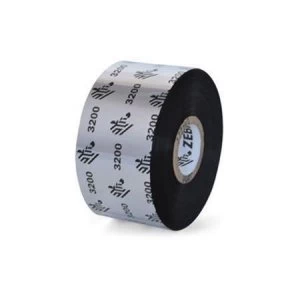 Image of Zebra 03200BK06030 Original Wax/Resin Printer Ribbon 3200 (60mm x 300m)