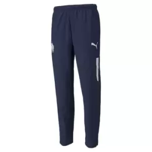 Image of Puma Olympique Marseille Pre Match Woven Pants Unisex Adults - Blue