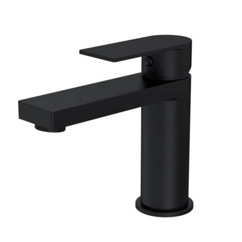 Image of BALTERLEY Modern Square Mono Basin Mixer Tap & Push Button Waste - Matt Black Balterley BTD405