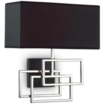 Image of Ideal Lux Luxury - 1 Light Wall Light Chrome