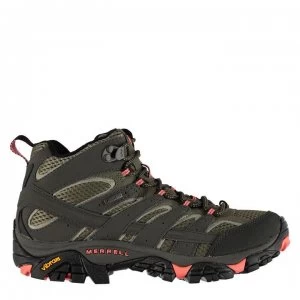 Image of Merrell Moab 2 Mid GTX Ladies Walking Boots - Beluga/Olive