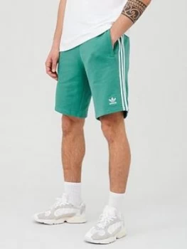 Image of Adidas Originals 3 Stripe Shorts - Green