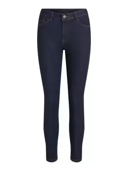 Image of VILA Mid Waist Skinny Fit Jeans Women Blue