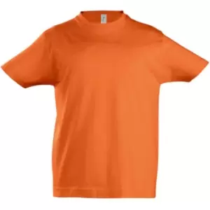 Image of SOLS Kids Unisex Imperial Heavy Cotton Short Sleeve T-Shirt (6yrs) (Orange)