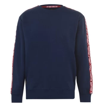 Image of Alpha Industries Rbf Tape Sweater - Navy