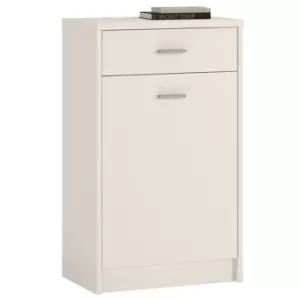 Image of 4 You 1 Drawer 1 Door Cupboard In Pearl White