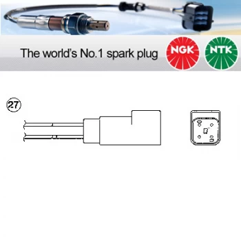 Image of NGK OZA448-E42 / 0271 Lambda Sensor Zirconia Type Oxygen O2 Exhaust Probe