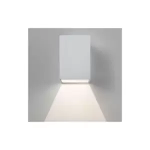 Image of Oslo 100 - LED 1 Light Outdoor Small Wall Light Textured White IP65