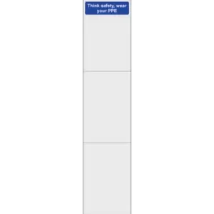 Image of Safety Mirror Think Safety, Wear Your PPS (Set of 3) - MIR (3 x 400 x 600mm)