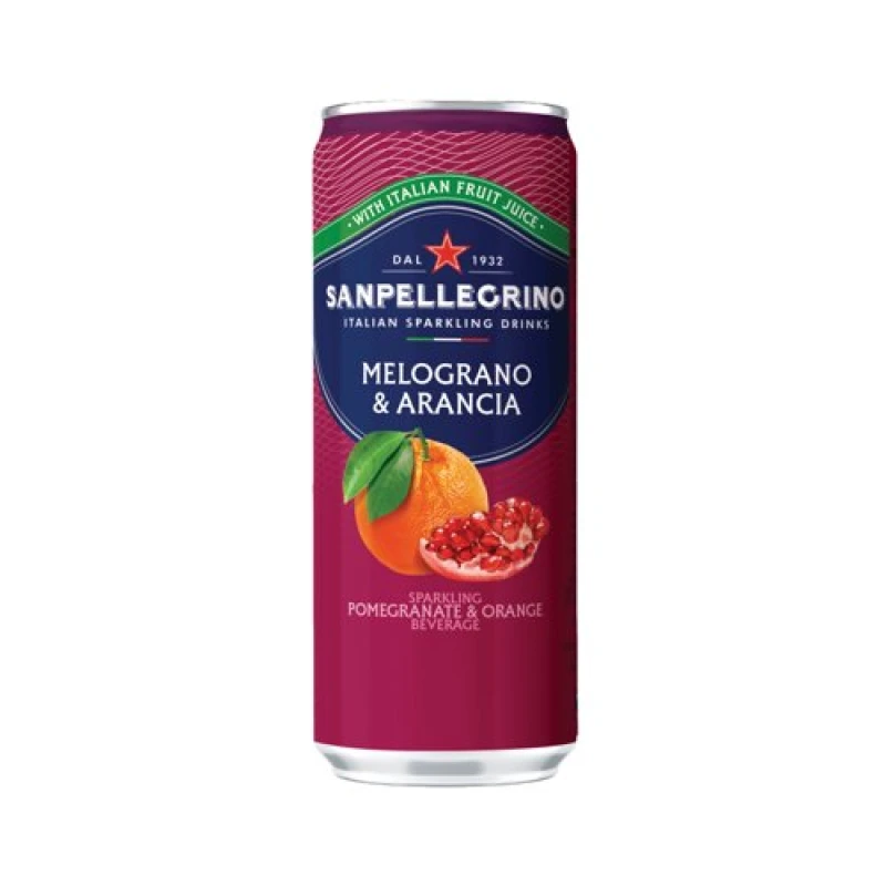 Image of San Pellegrino Pomegranate and Orange Fizzy Drink 330ml (24 Pack) 12507521