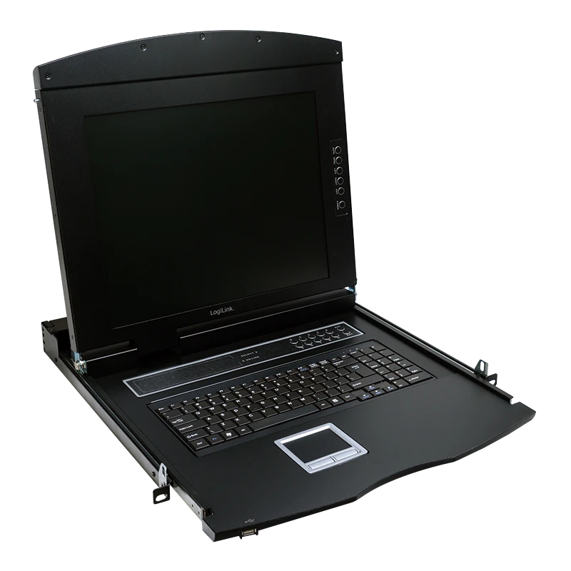 Image of LogiLink KVM Console with 17" LCD Screen. VGA. US keyboard layout
