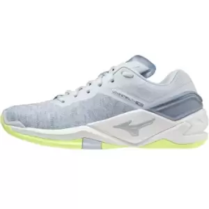 Image of Mizuno Wave Stealth V Netball Trainers - Grey