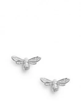 Image of Olivia Burton Lucky Bee Stud Earrings Silver