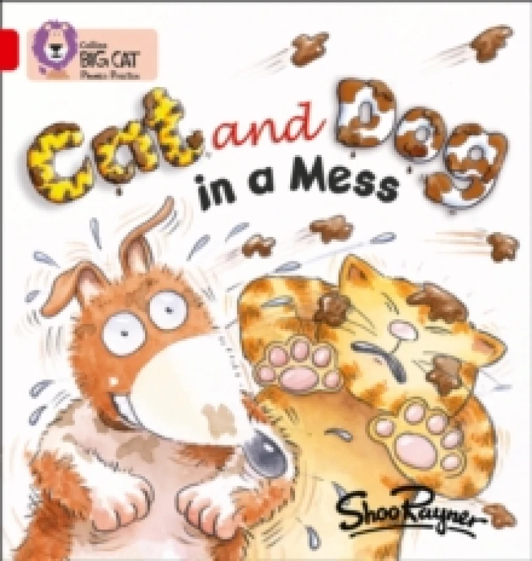 Image of Shoo Rayner Cat and Dog in a Mess Book Multi unisex