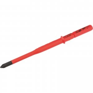 Image of Draper Ergo Plus Extra Slim Pozi VDE Interchangeable Screwdriver Blade PZ2 100mm