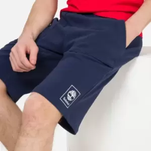 Image of Logo Print Bermuda Shorts in Organic Cotton Mix, 8-16 Years