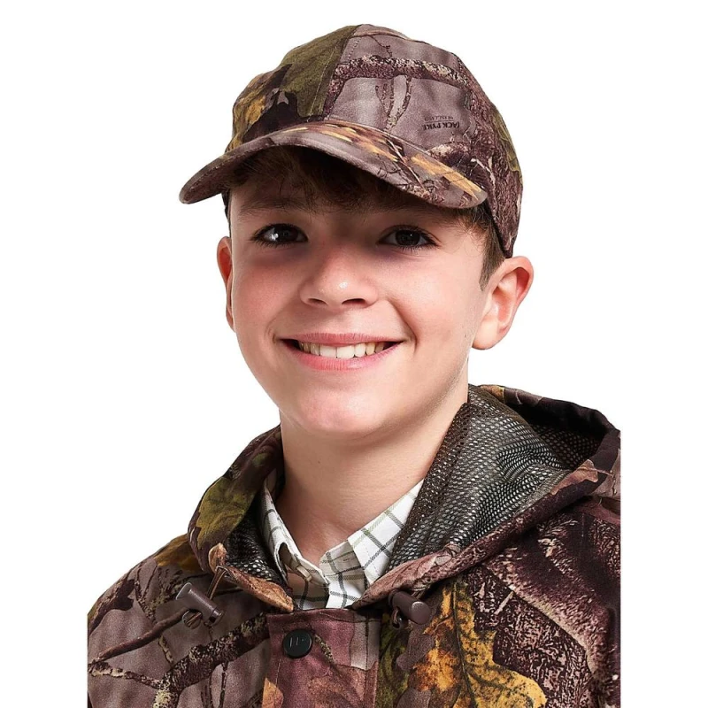 Image of Jack Pyke Oak Leaf Stealth Breathtex Baseball Cap in Light Brown Light Brown Unisex One Size