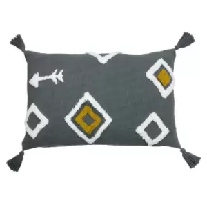 Image of Inka Cushion Charcoal / 40 x 60cm / Polyester Filled